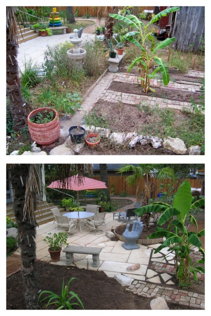 Herb Garden Before and After